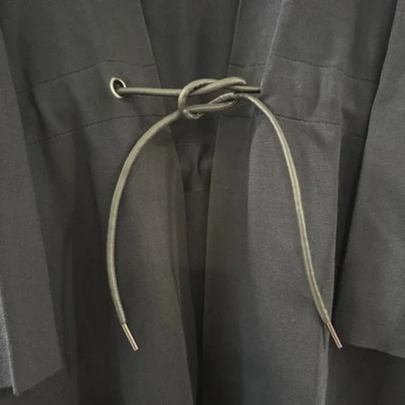 Chicos Womens Travelers Sweater Dark Navy Blue Heavy Open Front Cardigan Sz 2 Lg - Picture 2 of 7